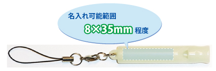 名入れ可能範囲 8×35ミリ程度